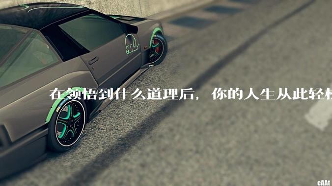 在领悟到什么道理后，你的人生从此轻松了起来？